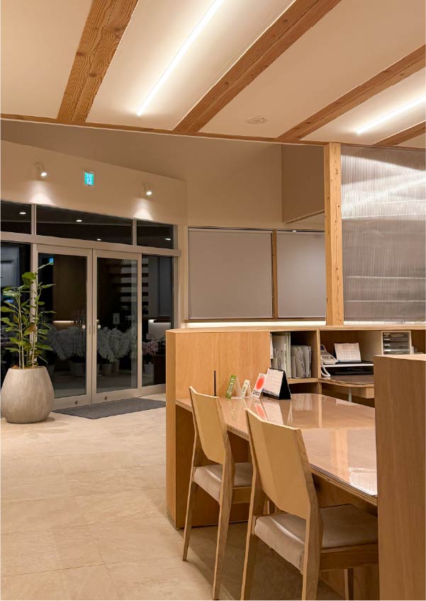 新社屋内観