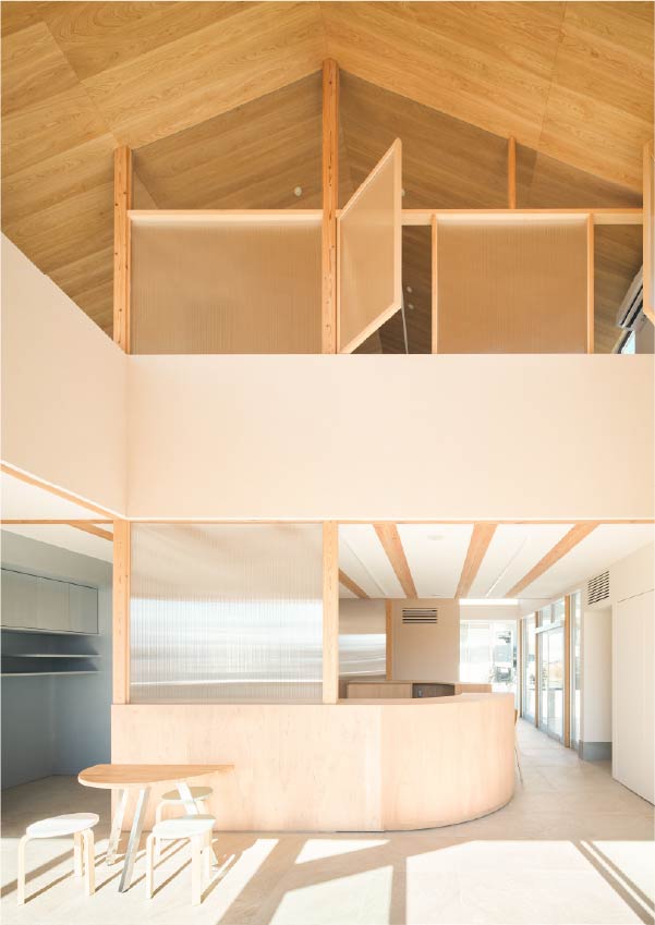 新社屋内観
